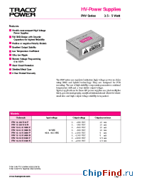 Datasheet PHV12-1.0K5000P manufacturer Traco